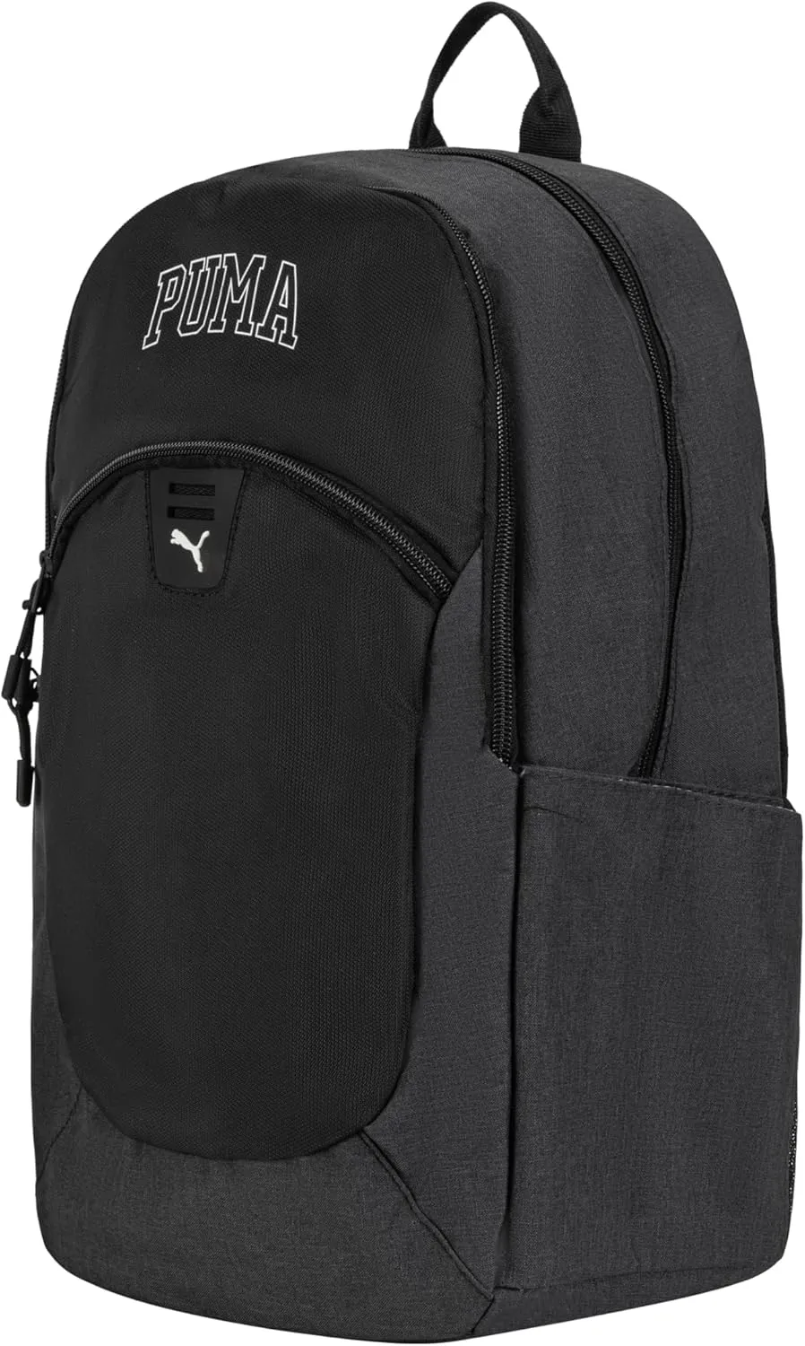 PUMA Unisex Kid's Rally Backpack, Black/Granite Heather, Large