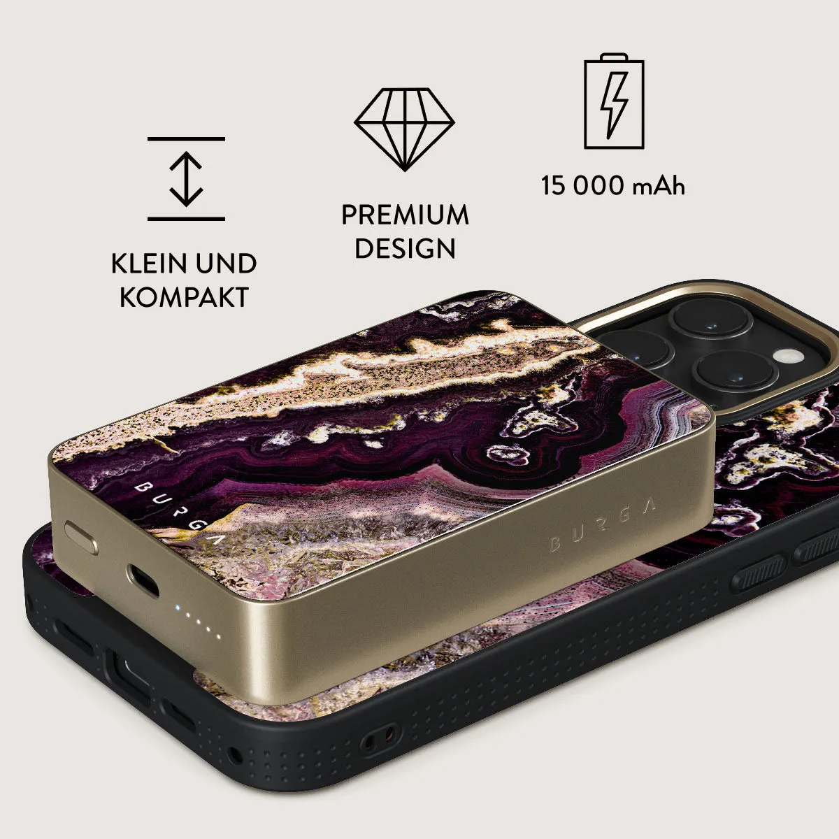 Purple Skies - Magnetic Powerbank