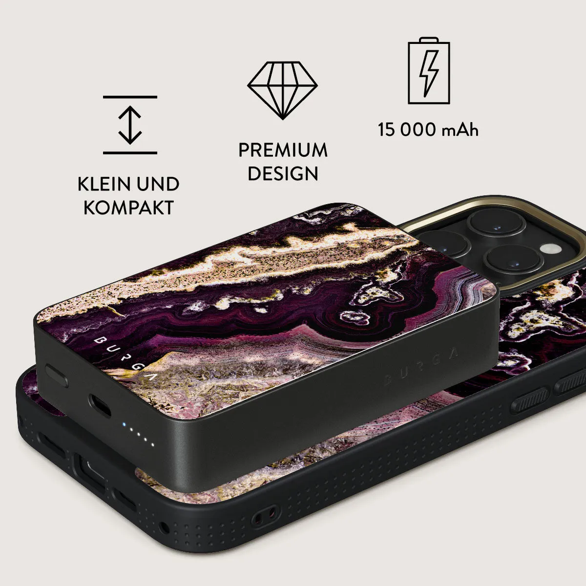 Purple Skies - Magnetic Powerbank