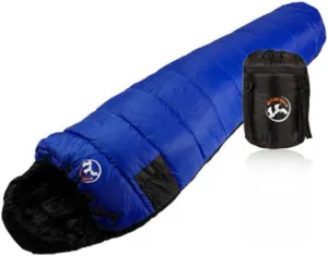 Qtqgoitem Hiking Camping Portable Foldable Zip Up Mummy Shaped Sleeping Bag Blue (Model: 8ee b8b a8f 2a5 539)
