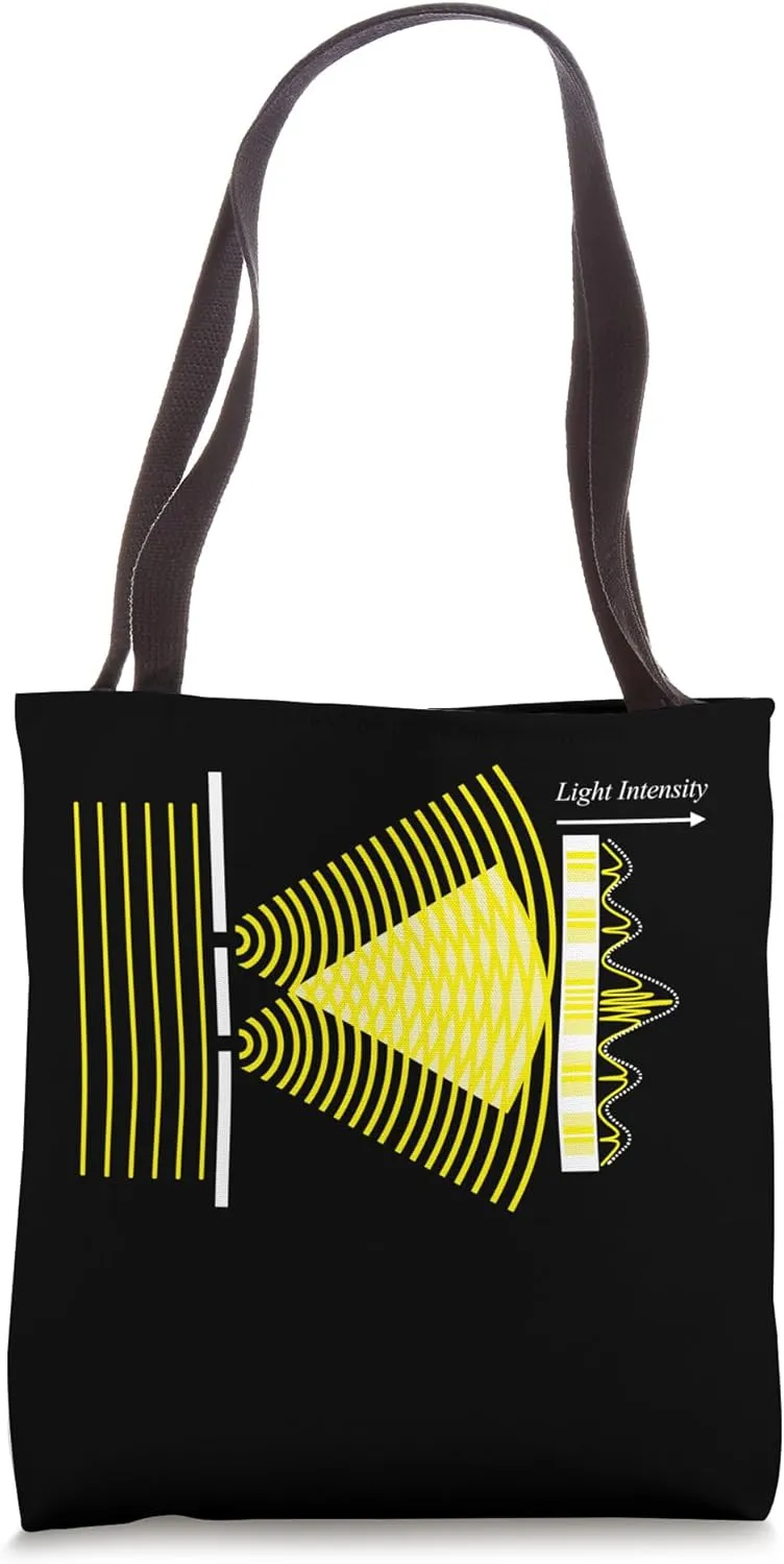 Quantum Physics Double Split Experiment Tote Bag