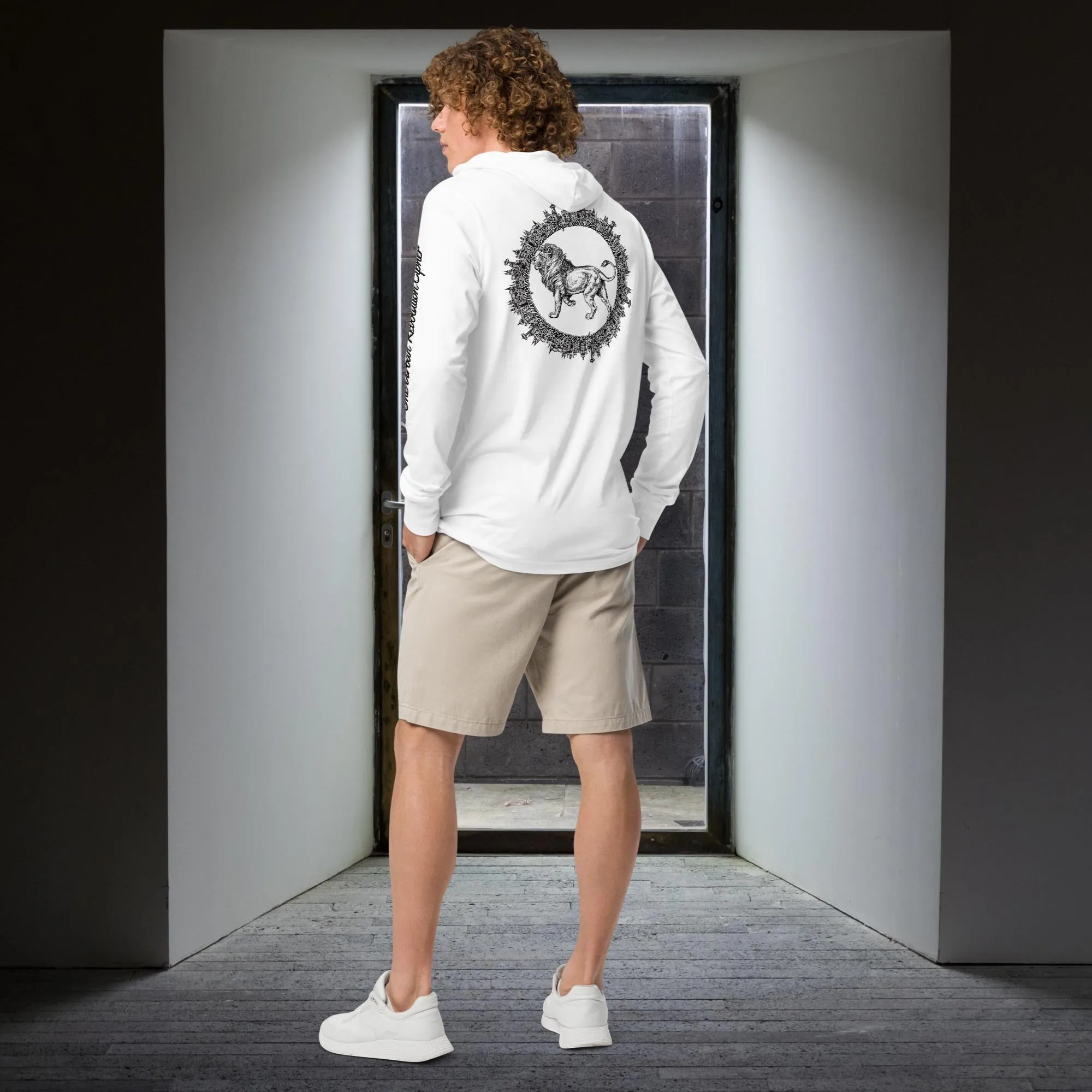 "CONCRETE CIPHER" Unisex Hooded Long-sleeve Tee