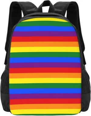 Rainbow Pride Flag Lightweight Packable Backpack Travel Casual Large Capacity Daypack Foldable Backpack For Men Women