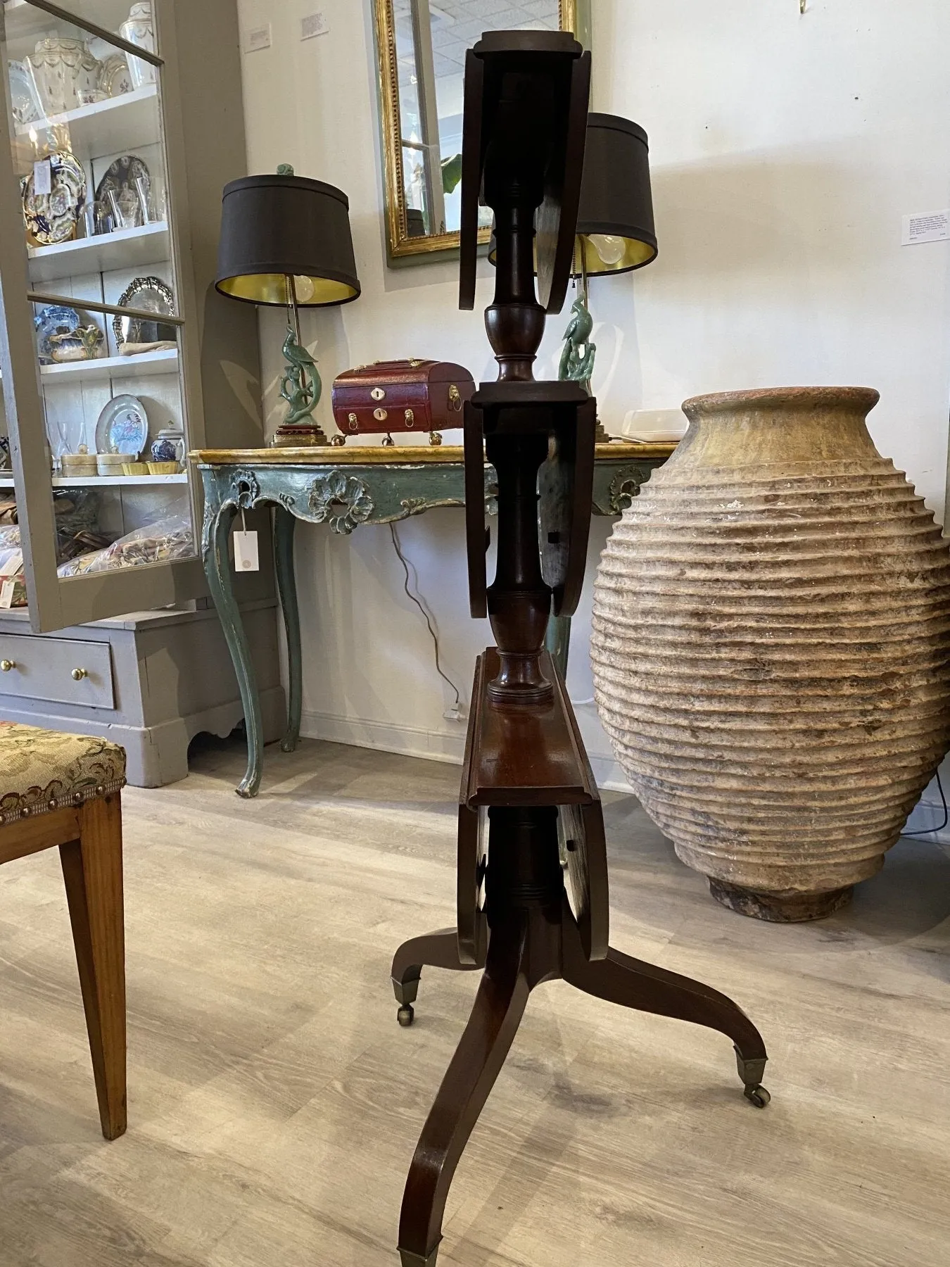 Rare English Georgian Folding Dumbwaiter
