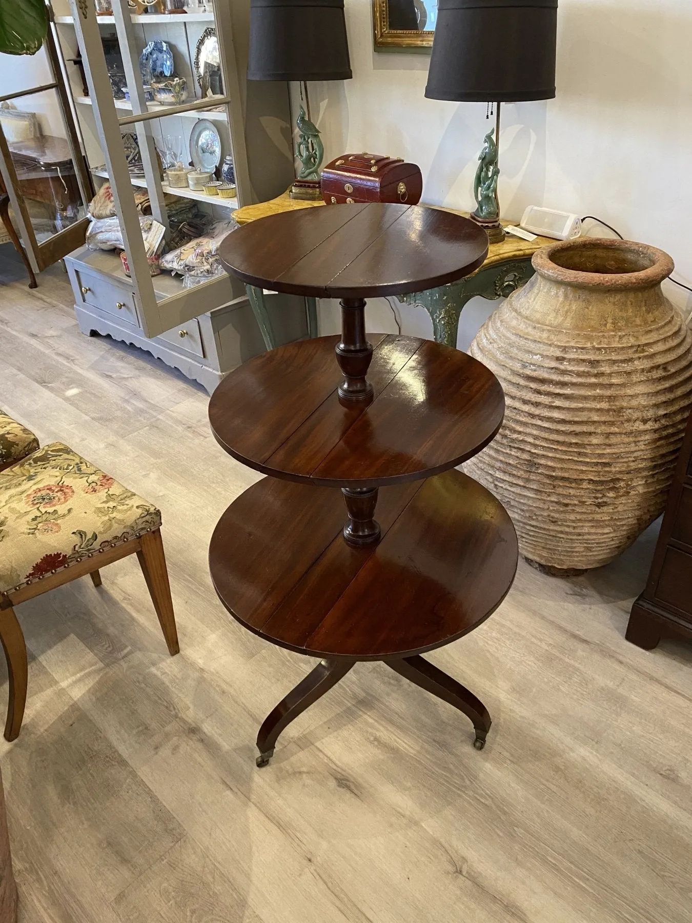 Rare English Georgian Folding Dumbwaiter