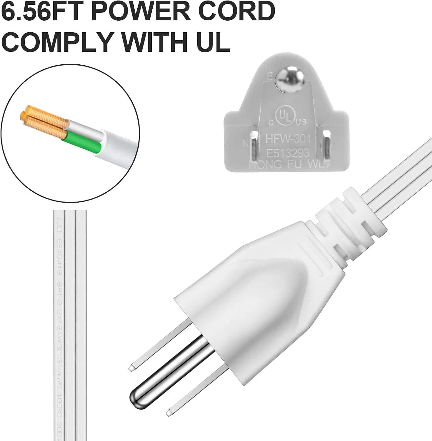 Recessed Power Strip Type C 20W PD Fast Charge Desk Power Outlet 4 Outlets 2 USB and 1 USB C Built in Furniture Extension Power Plug for Dorm Office (White)