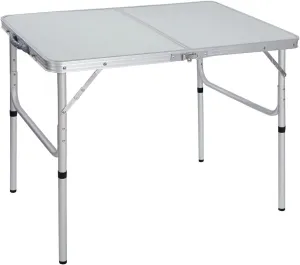 REDCAMP Folding Camping Table, 3ft Portable Aluminum Outdoor Folding Table Camp Table Adjustable Height Lightweight for Picnic Cooking Beach