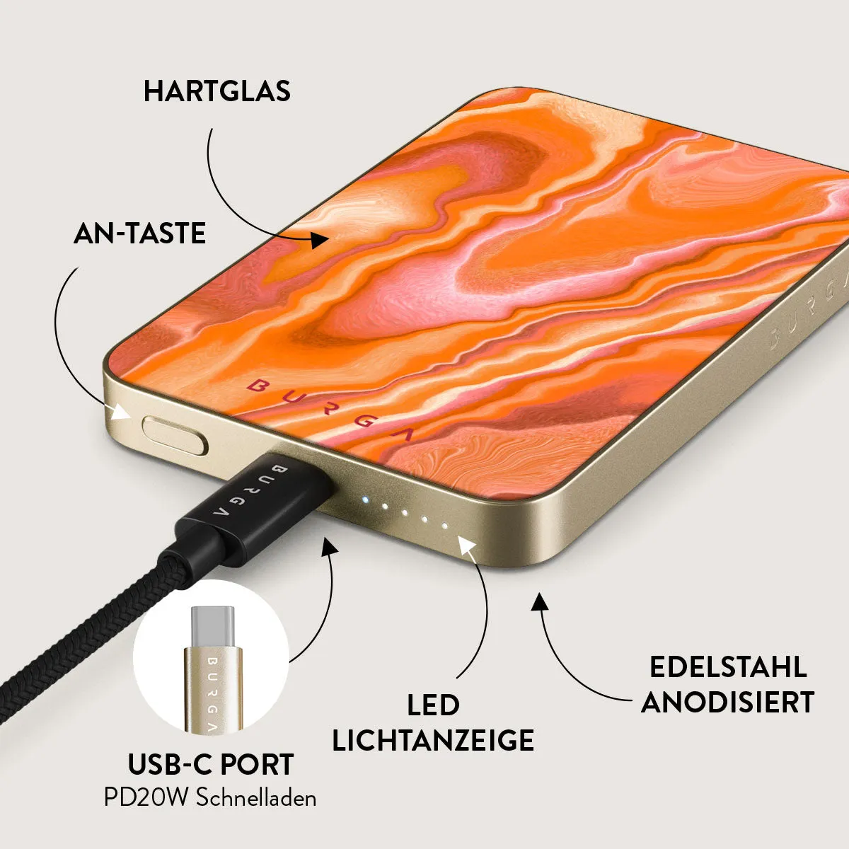 Retro Glow - Magnetic Powerbank