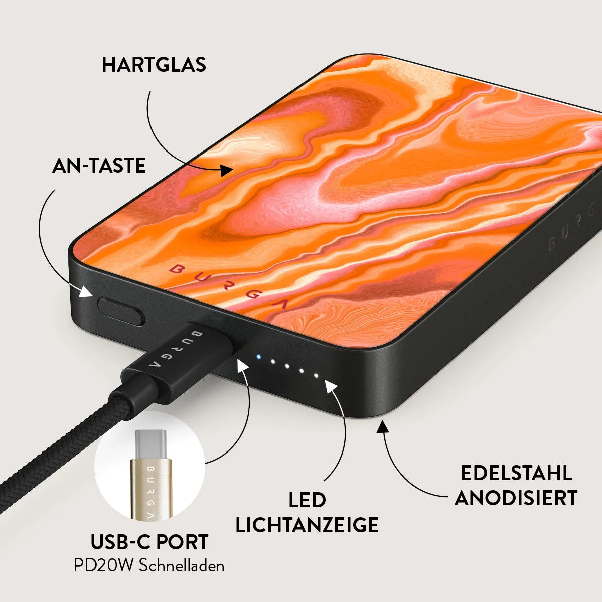 Retro Glow - Magnetic Powerbank