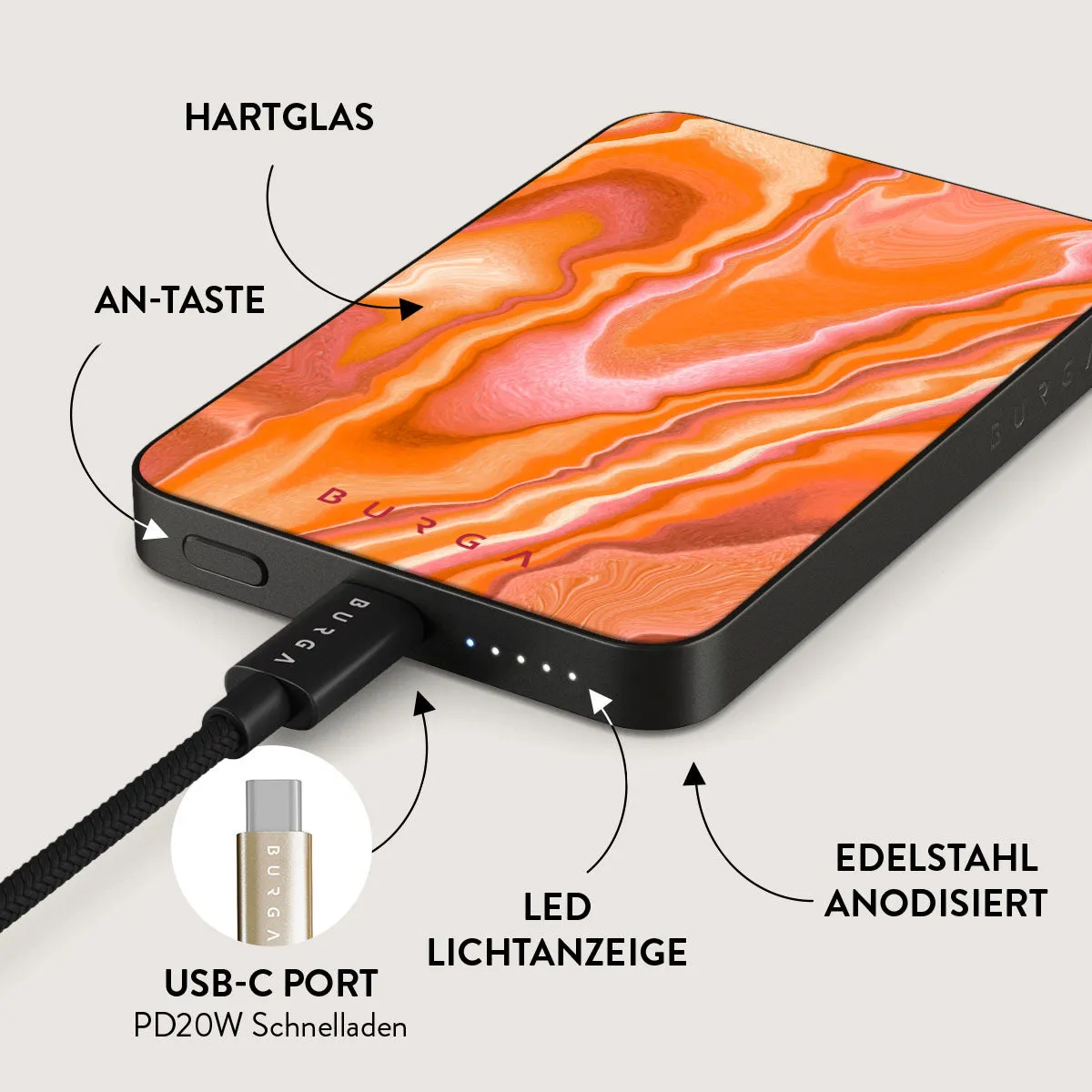 Retro Glow - Magnetic Powerbank