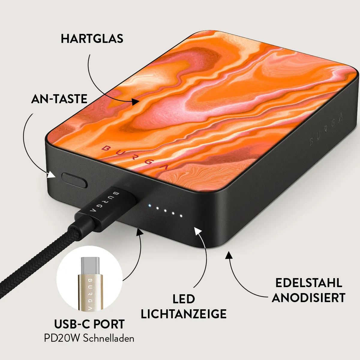 Retro Glow - Magnetic Powerbank