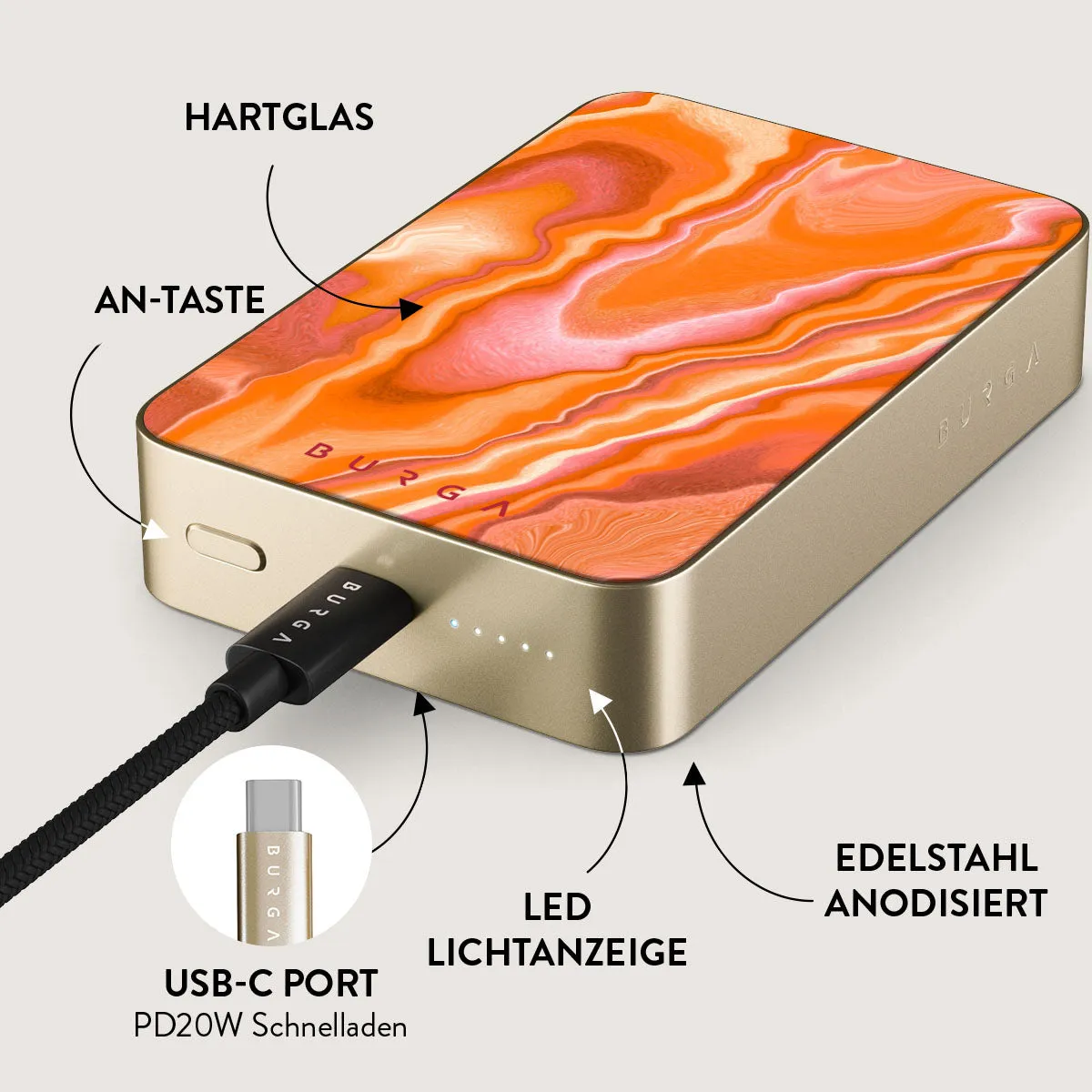 Retro Glow - Magnetic Powerbank