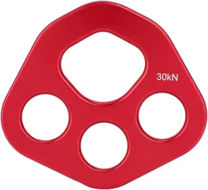 Rigging Plate, Aluminum Multi Anchor Plate for Rock Climbing Descender with 4 Holes Plate Rigging Anchor Plate for Rock Climbing, Rescue
