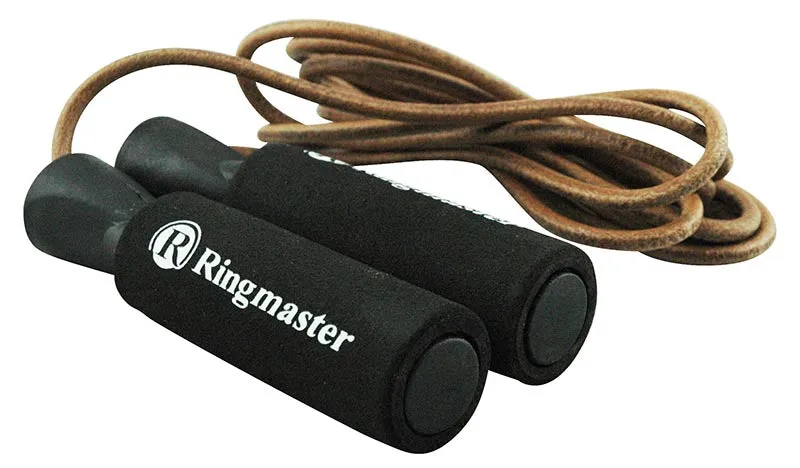 Ringmaster Leather Skipping Rope 9'
