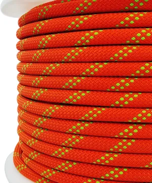 Ritafc Static Rope UIAA Climbing 10.5mm 200FT Rappelling Rope Orange for Mountain Tree Climbing, Rock Climbing,Hauling, Rescue, Climbing Equipment