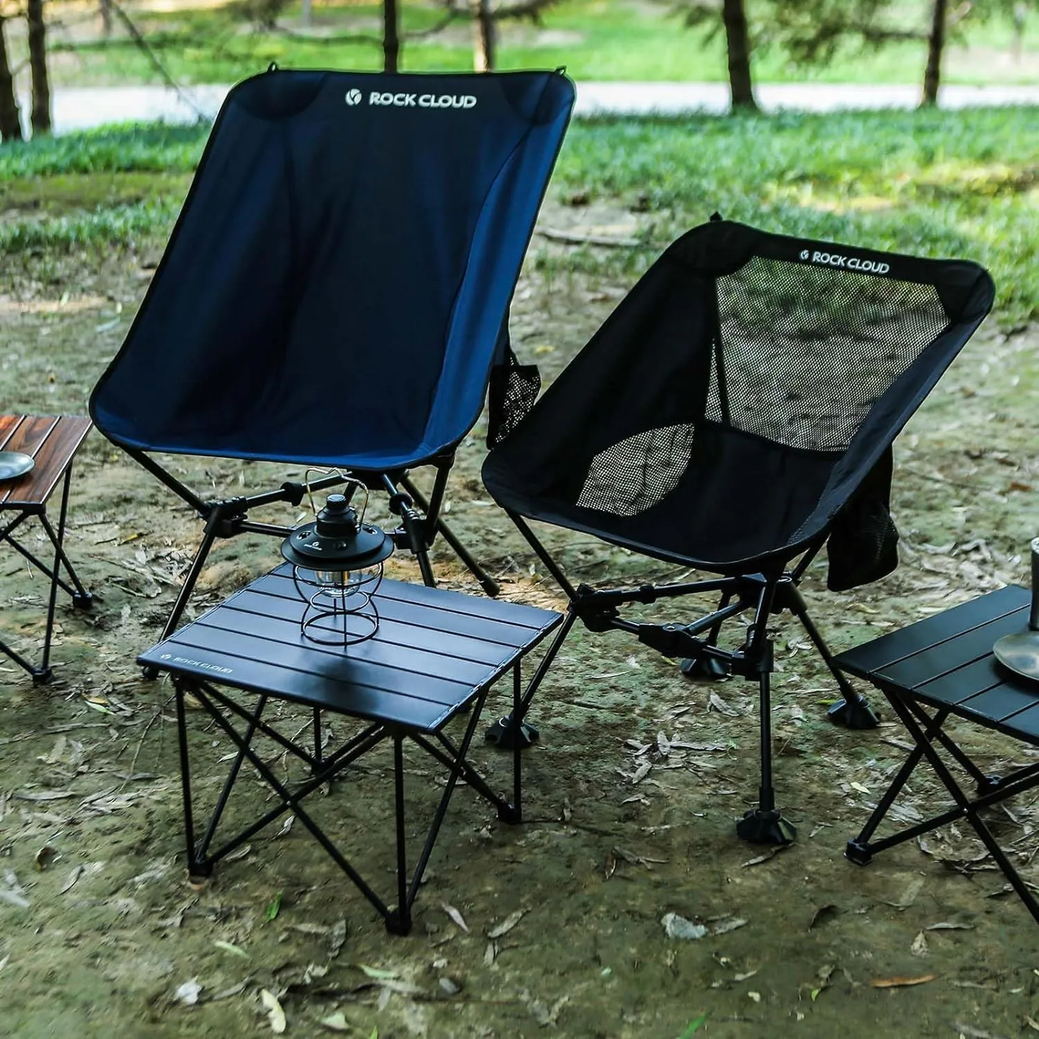 ROCK CLOUD Portable Camping Table Ultralight Aluminum Camp Table Folding Compact Beach Table for Camping Hiking Backpacking Outdoor Picnic(Reinforced Frame-Medium)