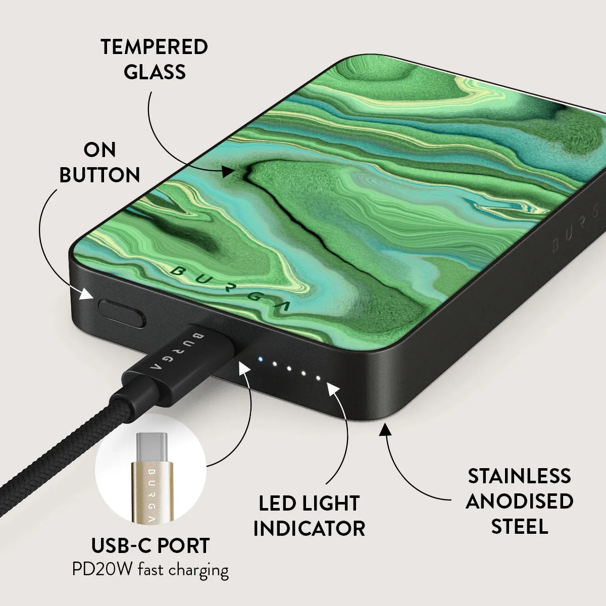 Rock On - Magnetic Power Bank