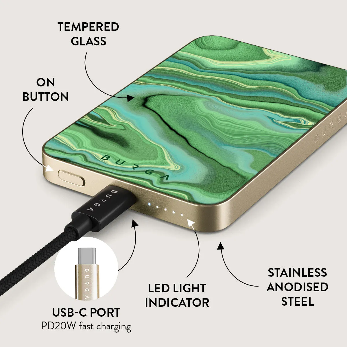 Rock On - Magnetic Power Bank