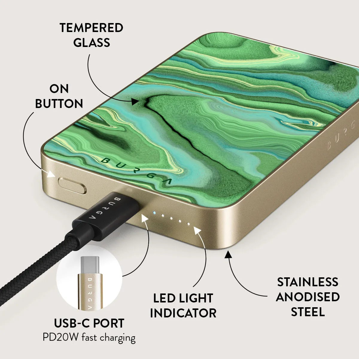 Rock On - Magnetic Power Bank