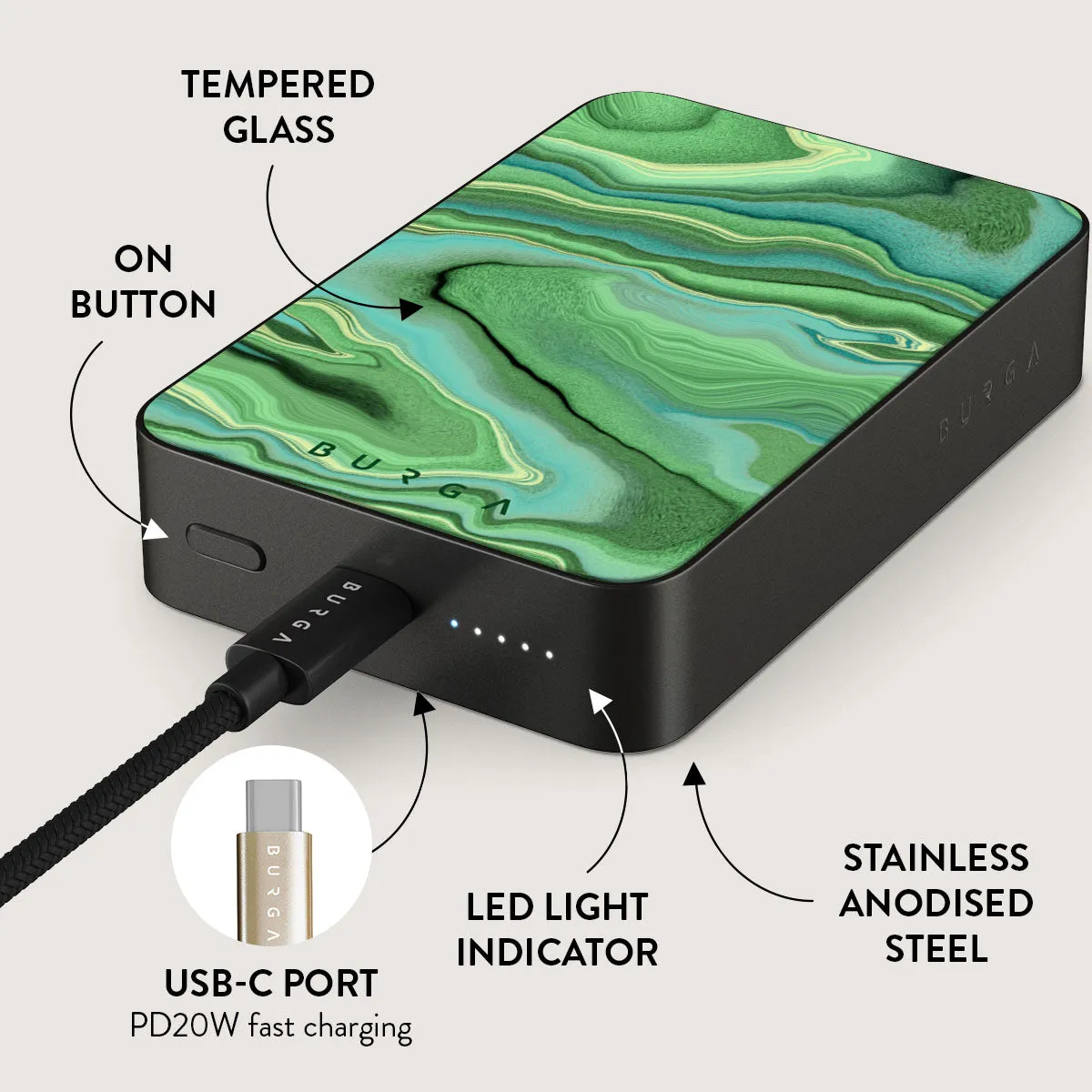 Rock On - Magnetic Power Bank
