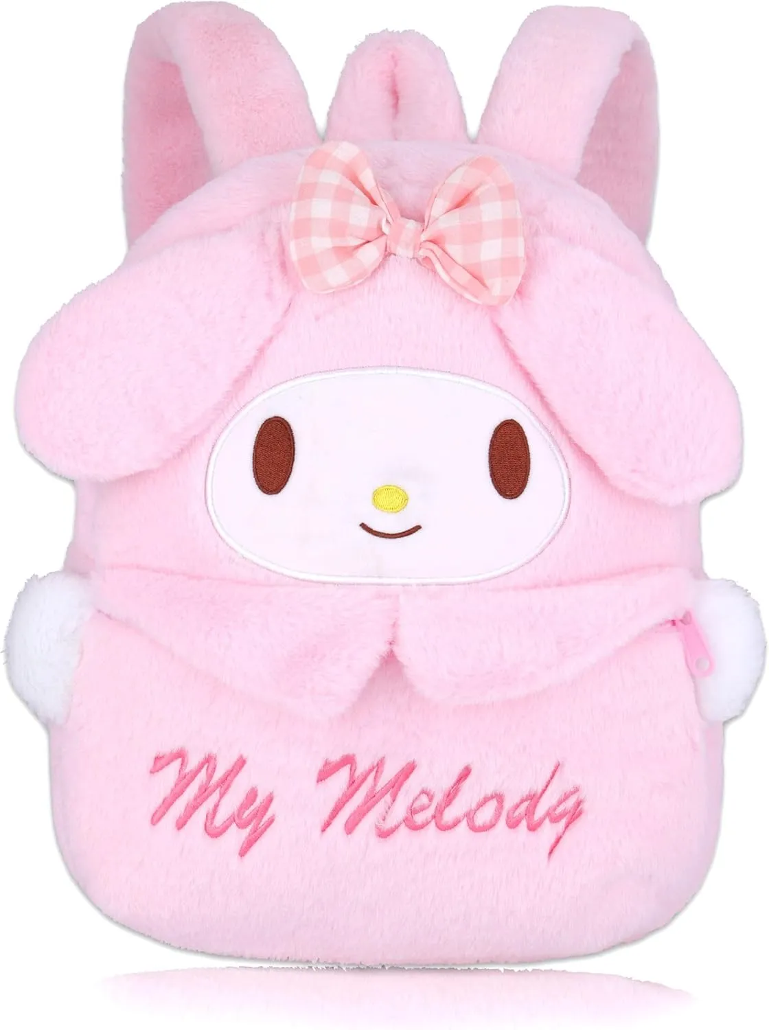 Roffatide Anime Big Ear Rabbit Cartoon Stuffed Backpack Kawaii Lolita JK Women Bag Birthday Gifts Pink