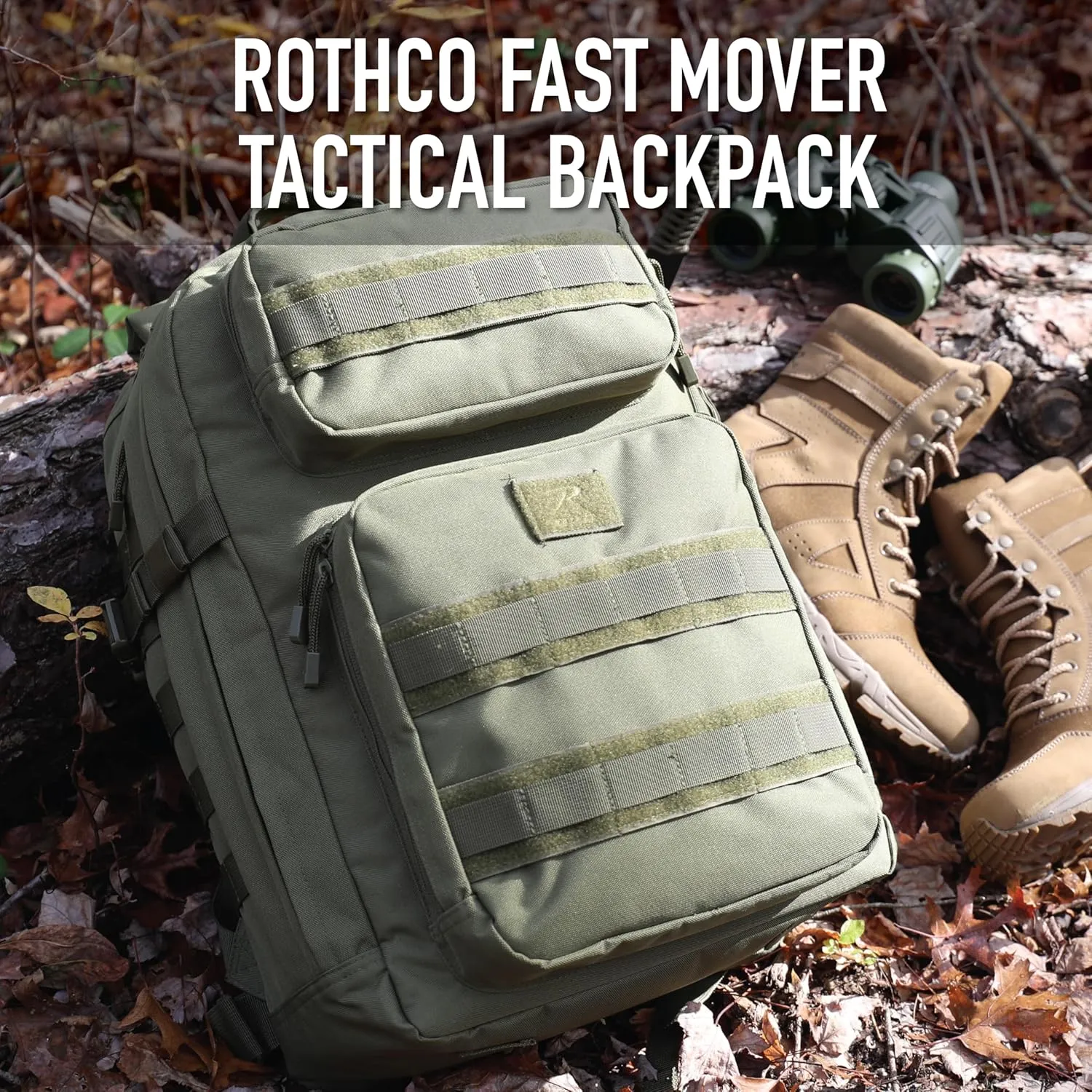 Rothco Fast Mover Tactical Backpack, Black