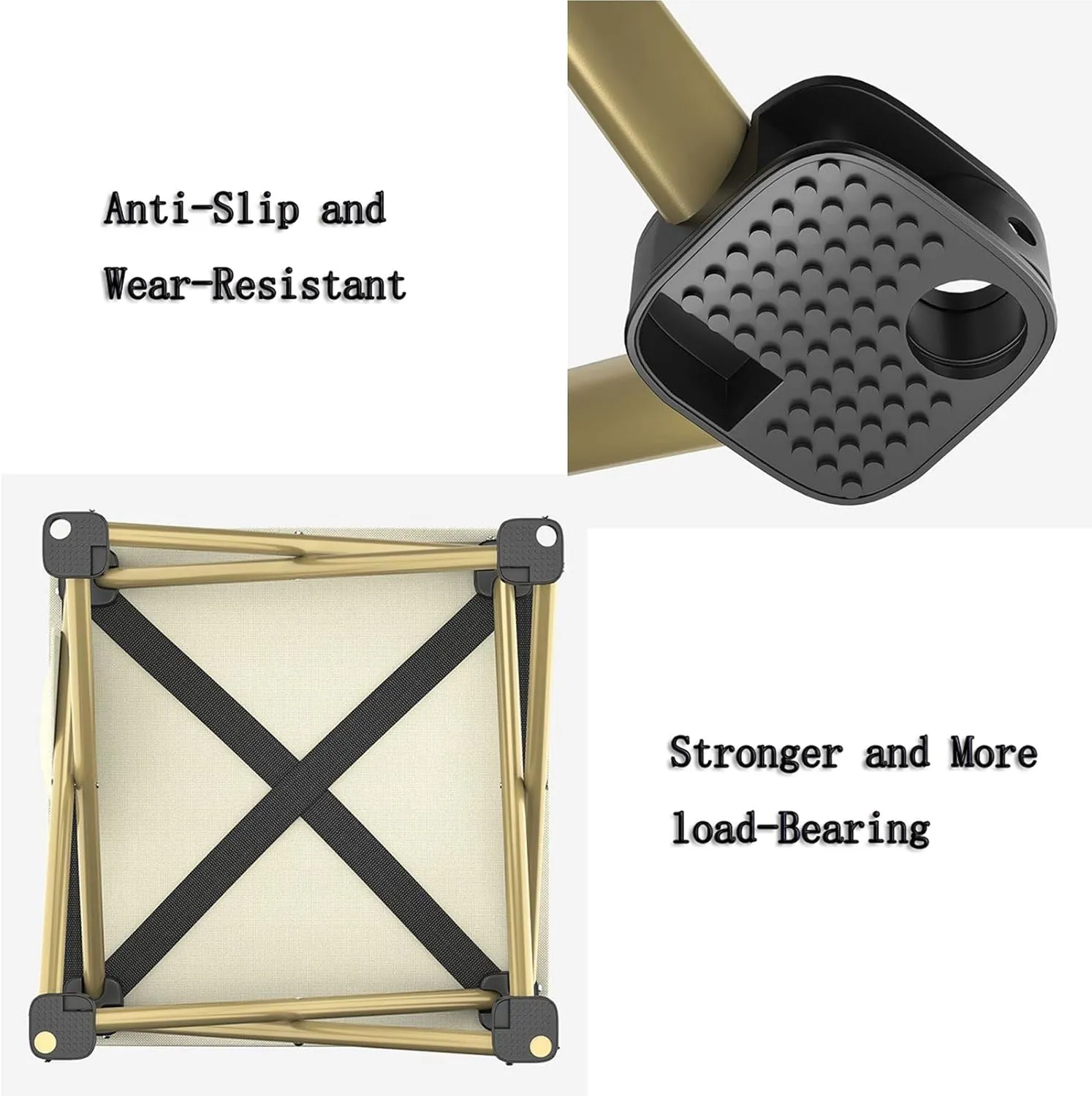RUANLOV Lightweight Aluminum Folding Square Table, Roll Up Top 6 People Compact Table with Carry Bag Collapsible Portable Table Camping Folding Table (A 120cm)