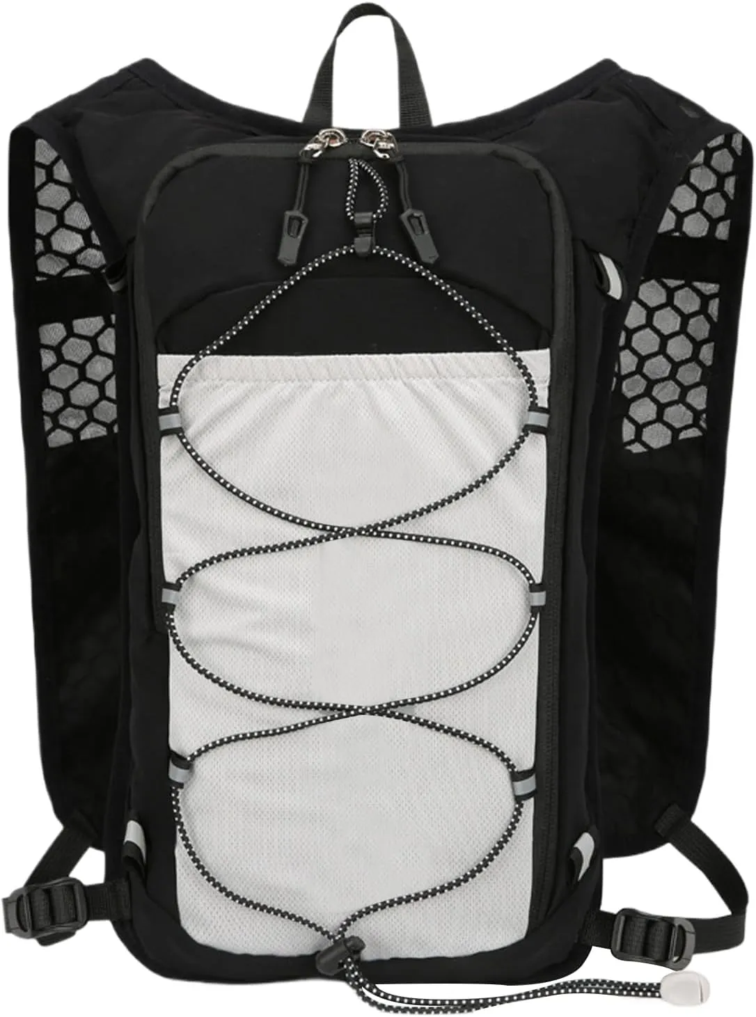 Running Backpack - Outdoor Jogging Water Bladder,Breathable & Reflective Hydration Backpack for Running and Jogging, for Runs, Cycling, Trails, Marathons