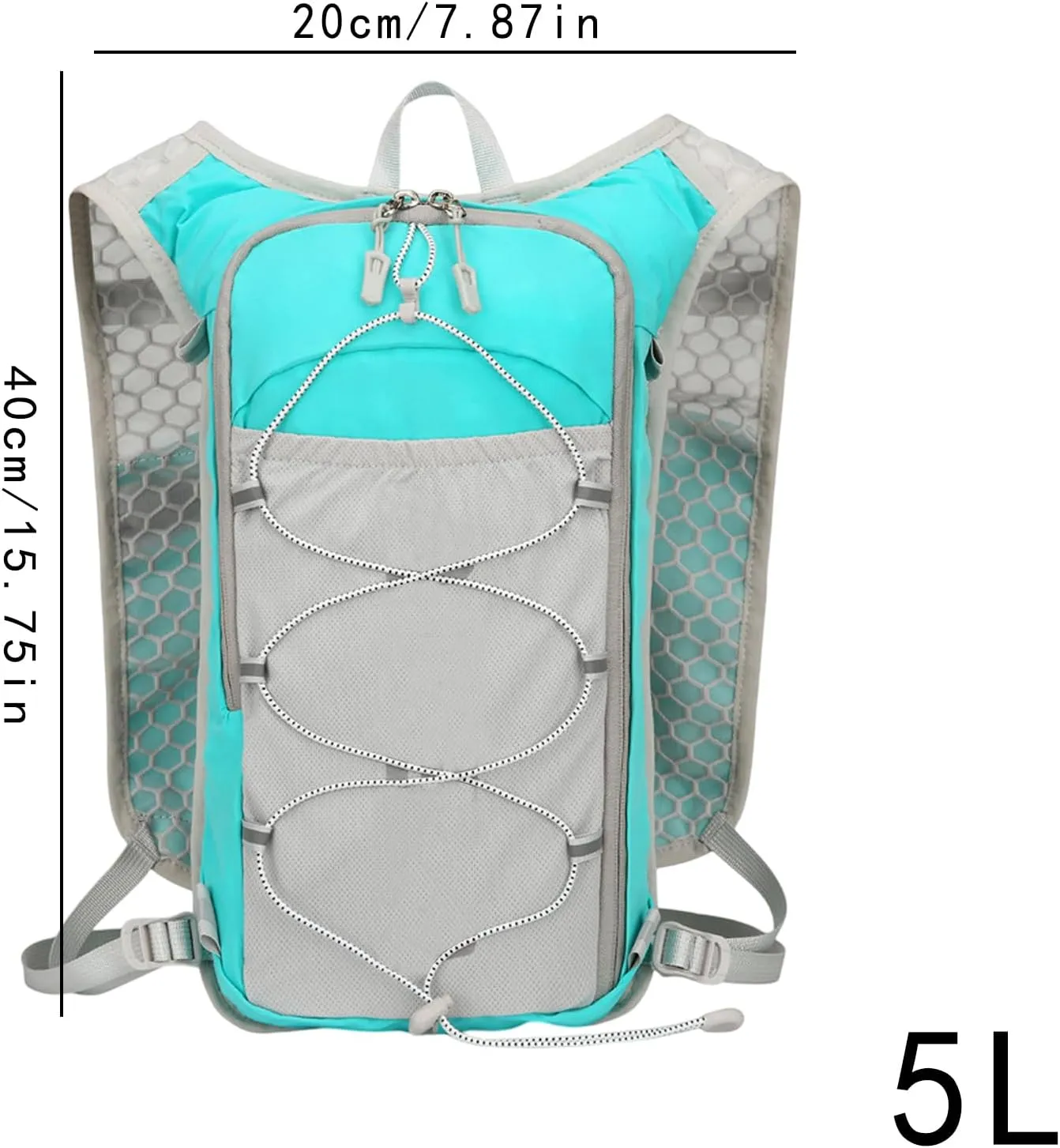 Running Backpack - Outdoor Jogging Water Bladder,Breathable & Reflective Hydration Backpack for Running and Jogging, for Runs, Cycling, Trails, Marathons