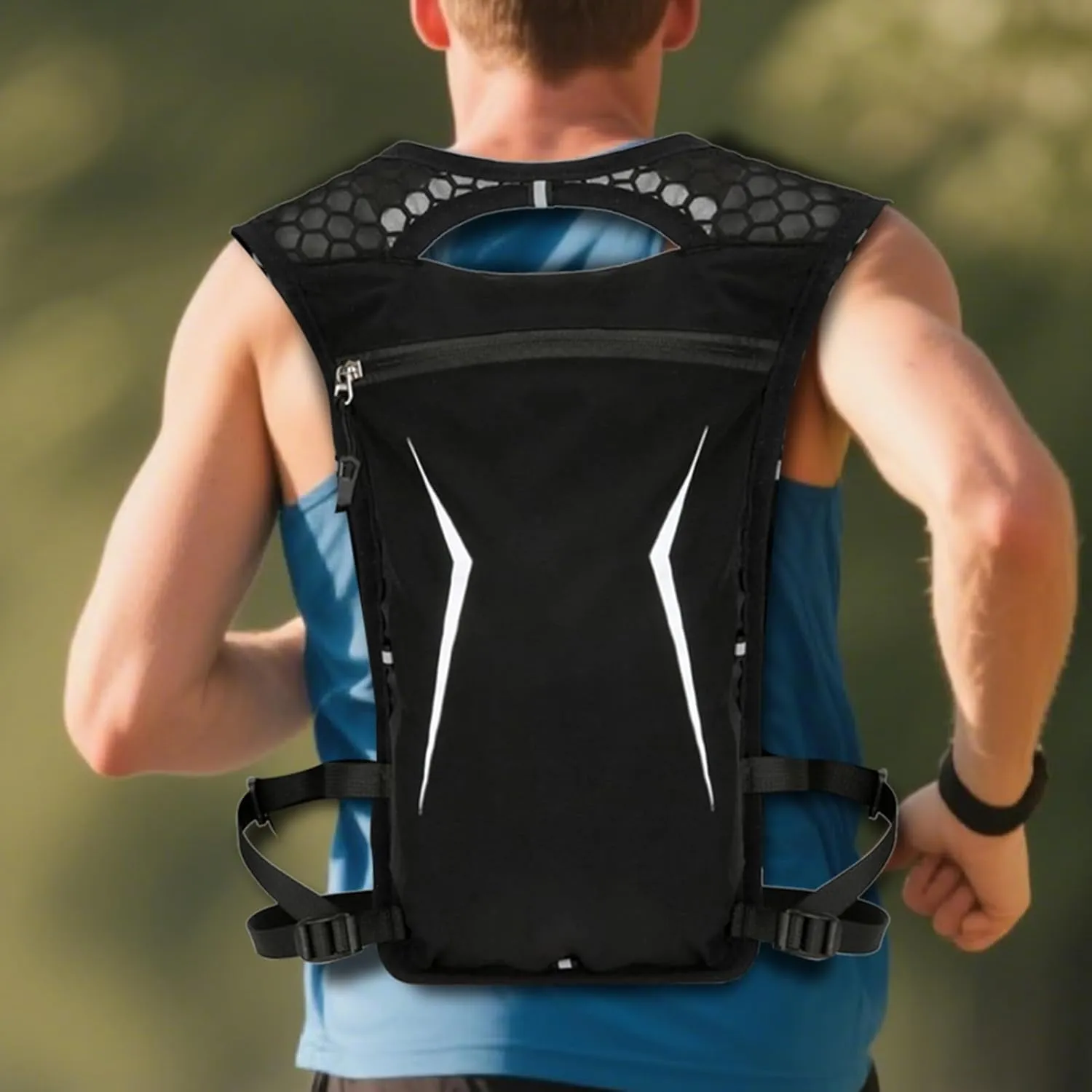 Running Backpack Water Vest Hydration Pack - Water Backpack for Running, | Lightweight Storage Bag Vest, Waterproof Bottle Holder Camping Gear for Hiking, Cycling, Climbing Outdoor