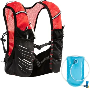 Running Hydration Vest 1L Reflective Hydration Backpack Lightweight Running Water Vest with Adjustable Chest Straps Breathable Pack with Pockets for Marathon Hiking Cycling ~