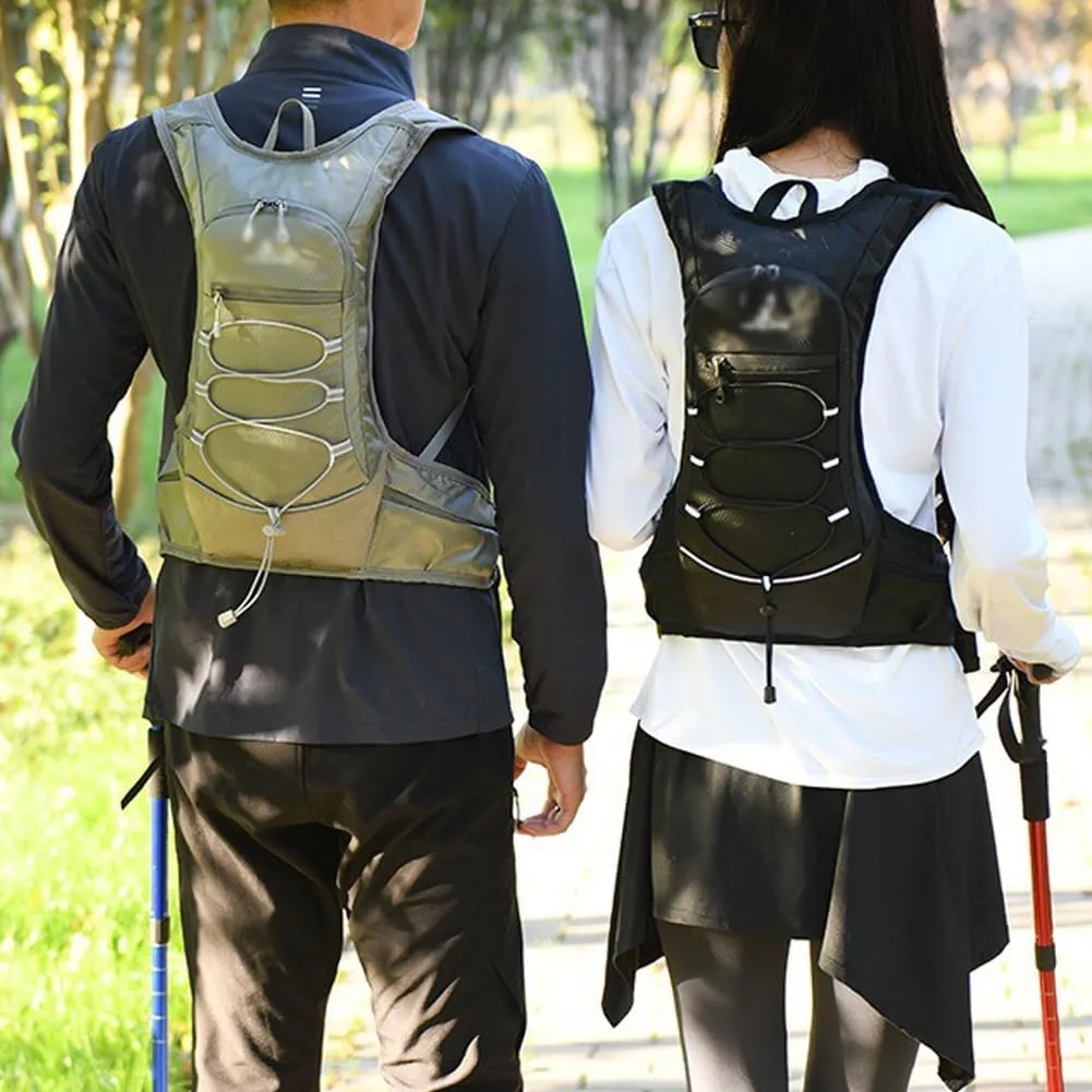 Running Pack for Men,hydration Pack for Runners,Waterproof Pockets, Lightweight, Breathable and Perspiration Wicking, Can Be Used with 2L Water Bag, Suitable for Marathons