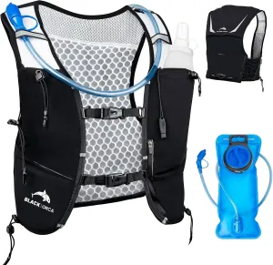 Running Vest for Women Men Hydration Vest with 2L Water Bladder Lightweight Reflective Runners Vest for Hiking, Cycling, Trail, Running, Marathons