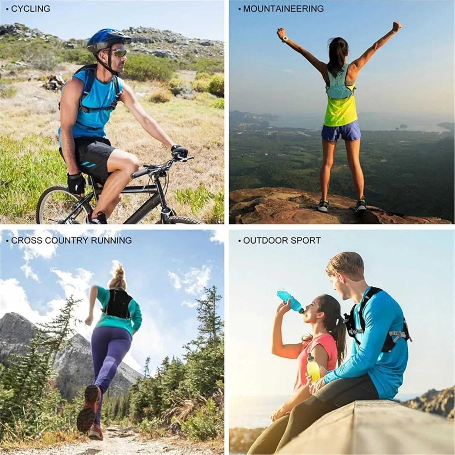 Running Vest Outdoor Trail Running Light Backpack Hydration Jogging Vest Men Breathable Marathon Bicycle Bag for Running