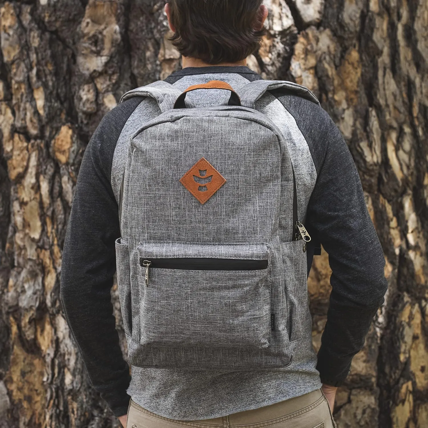 RV30020 The Escort Plant Germination Backpack, Crosshatch,Crosshatch Grey,Large
