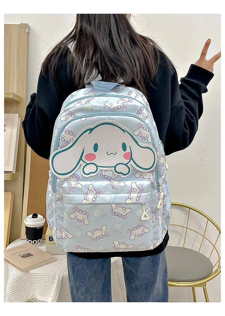 Sanrio Large Capacity Canvas Backpack for Students