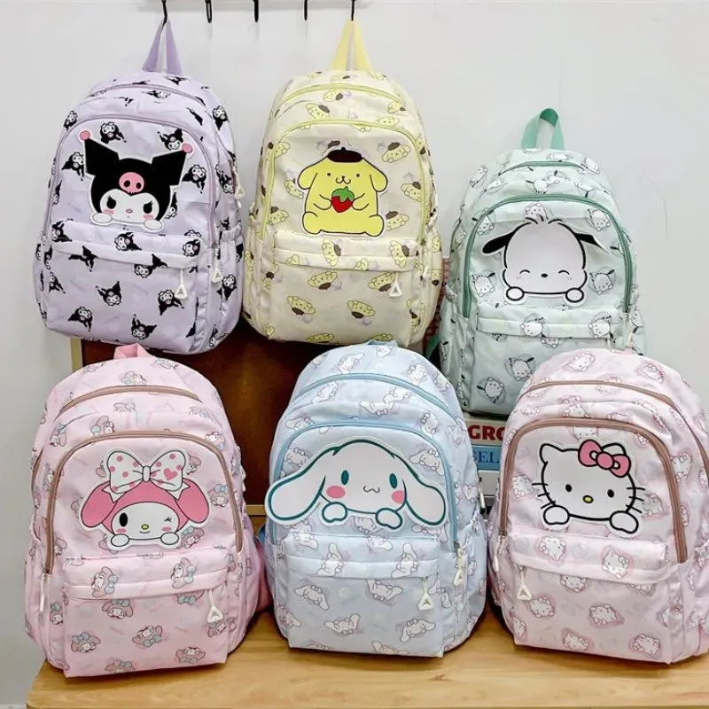 Sanrio Large Capacity Canvas Backpack for Students