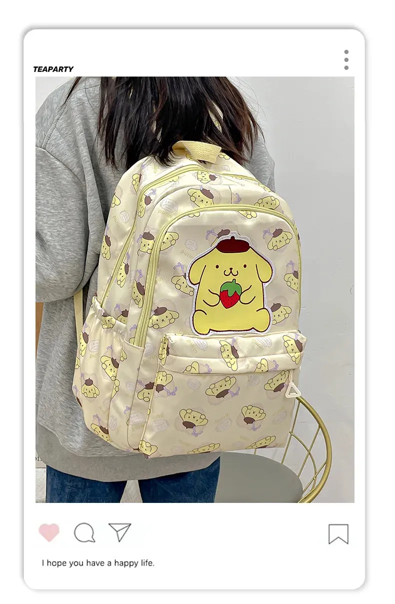 Sanrio Large Capacity Canvas Backpack for Students