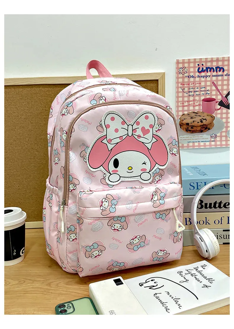 Sanrio Large Capacity Canvas Backpack for Students