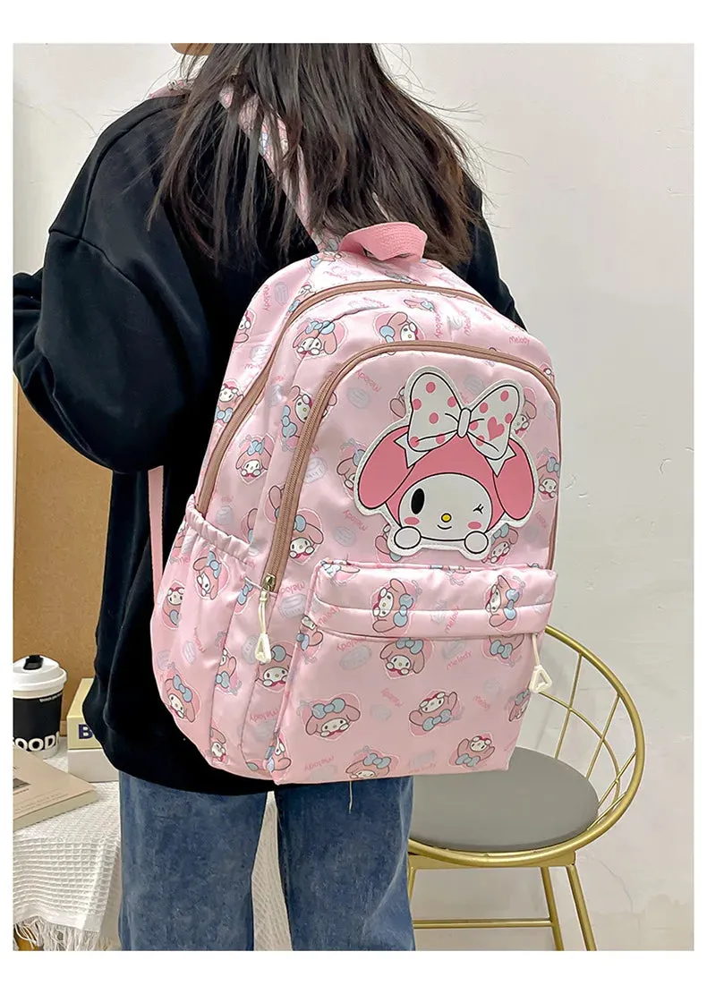 Sanrio Large Capacity Canvas Backpack for Students