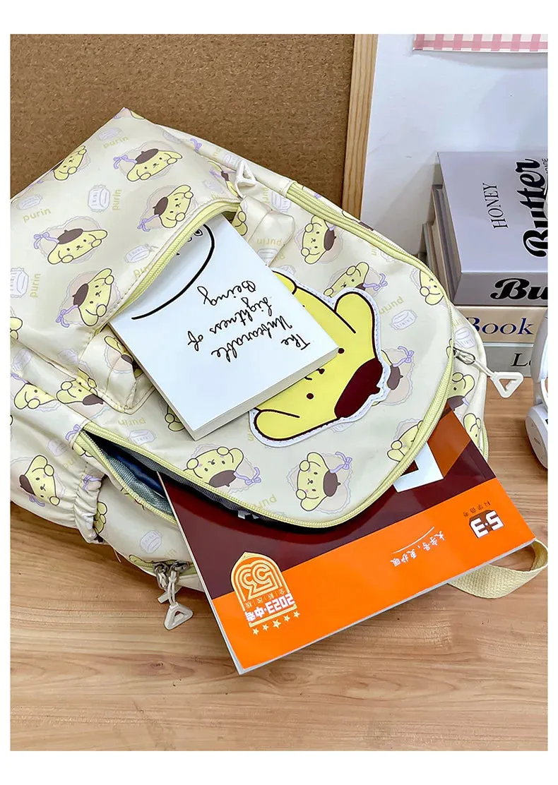 Sanrio Large Capacity Canvas Backpack for Students