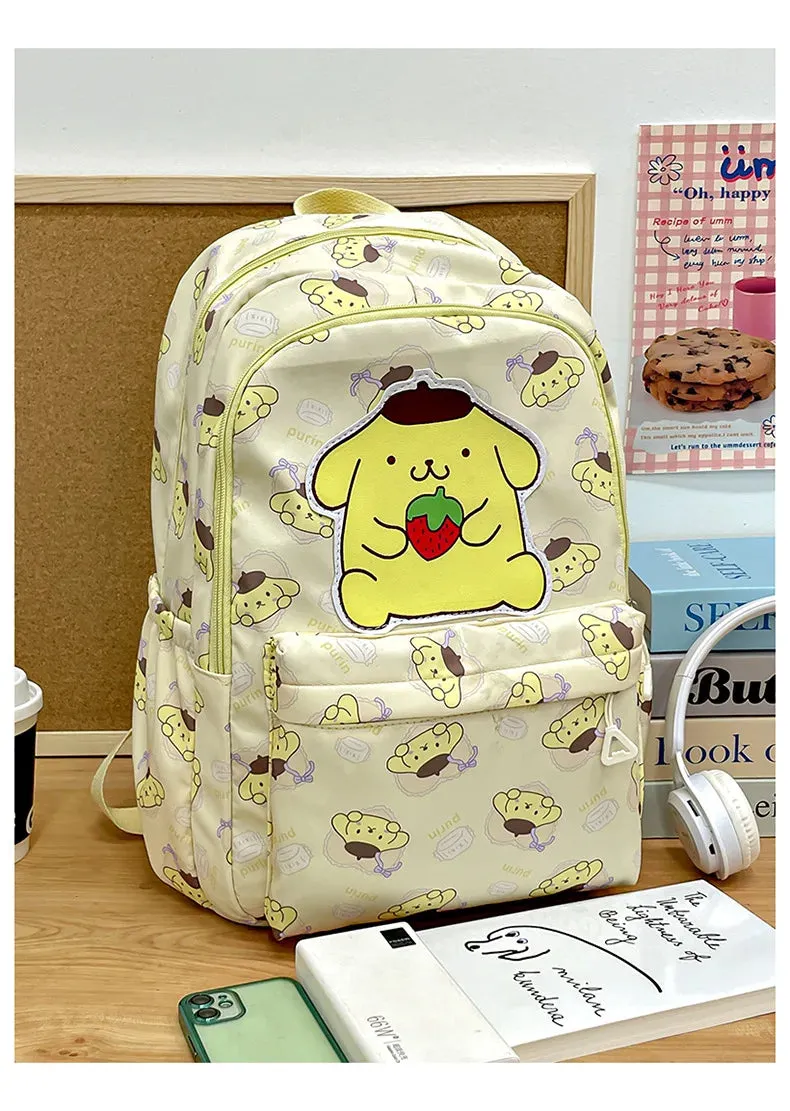 Sanrio Large Capacity Canvas Backpack for Students