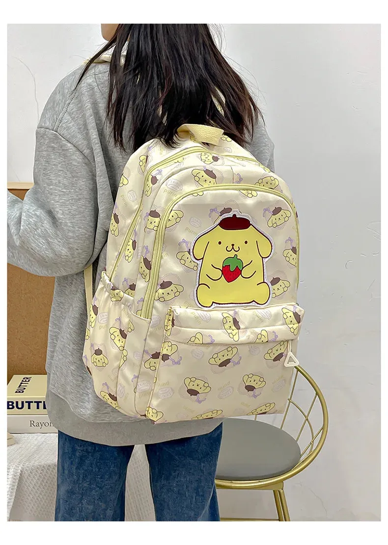 Sanrio Large Capacity Canvas Backpack for Students