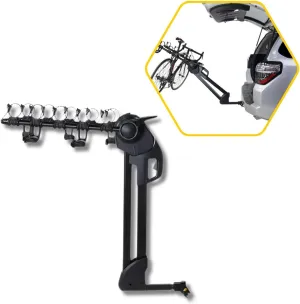 Saris Glide EX Bike Hitch Bike Rack - One-Hand Trigger Release, Easy Hatch Access, Lightweight & Durable, Integrated Security, Smooth Glide Action, Black (5-Bike)