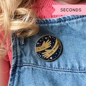 SECONDS / A Hug From Mummy Enamel Lapel Pin
