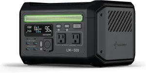 Segway Lumina 500 Portable Power Station with LiFePO4 Battery, 512Wh 9-Port PowerHouse, 600W AC Output Solar Outdoor Generator (Solar Panel Optional),100W USB-C PD Output