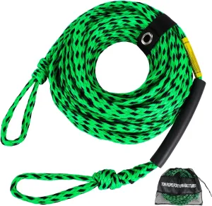 Self Centering Tow Harness for Watersports with Foat Ball, Heavy Duty Boat Tow Harness with Stainless Steel Quick Connector and Stainless Steel Rider