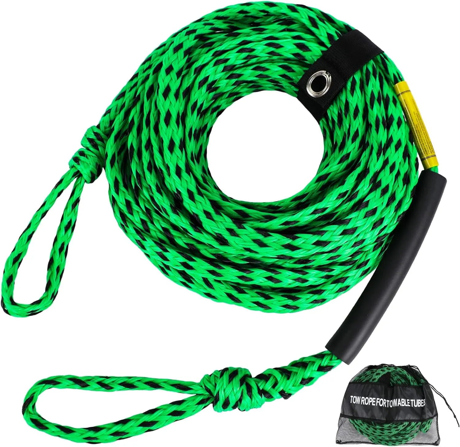 Self Centering Tow Harness for Watersports with Foat Ball, Heavy Duty Boat Tow Harness with Stainless Steel Quick Connector and Stainless Steel Rider
