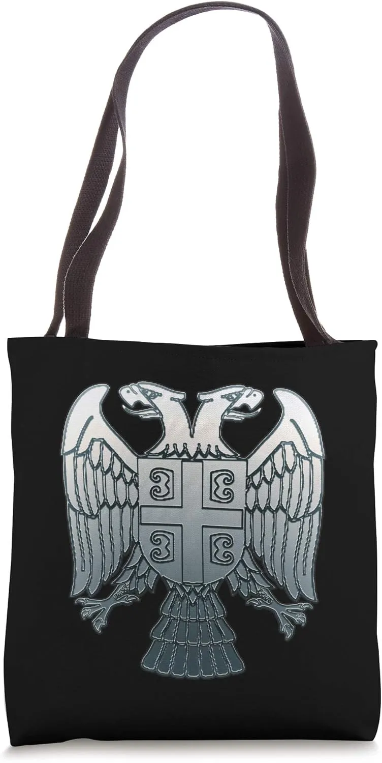 Serbian Double-headed Emblem Design Tote Bag