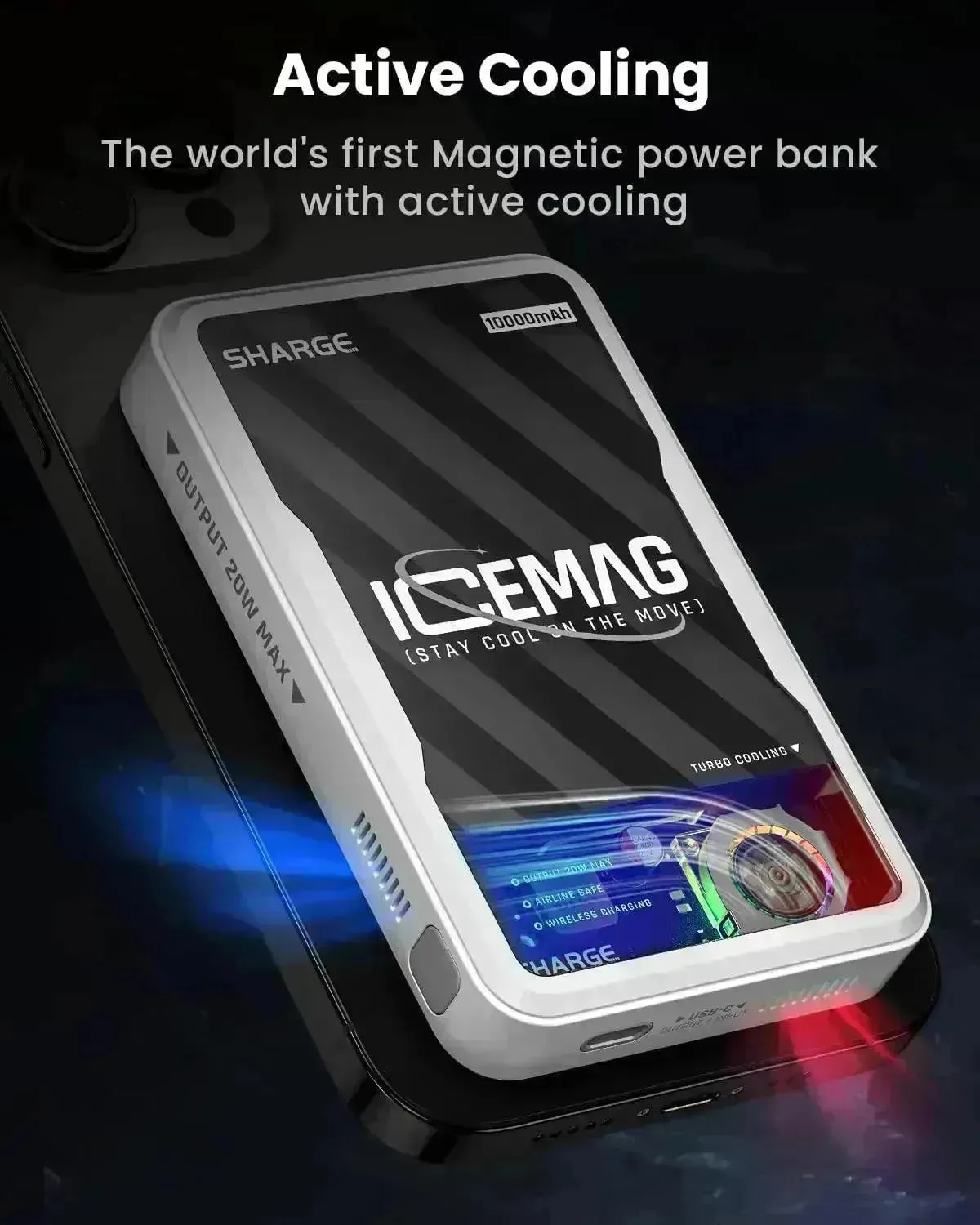 SHARGE ICEMAG Magnetic Power Bank (10000mAh)